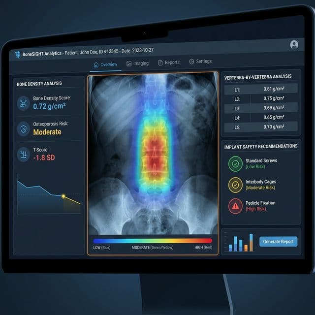 Densetrix Bone Density Analysis Interface